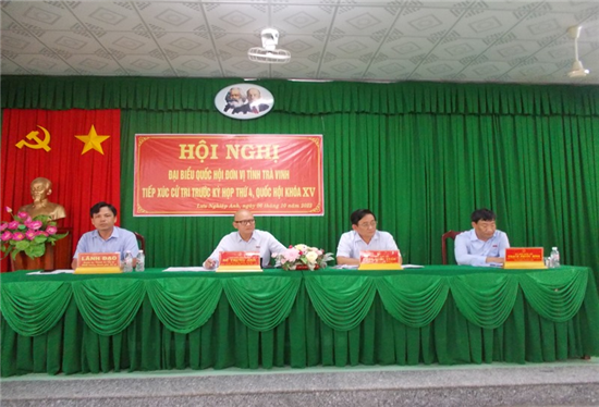 Đoàn đại biểu Quốc hội khóa XV, đơn vị tỉnh Trà Vinh: Tiếp xúc cử tri xã Ngãi Xuyên và Lưu Nghiệp Anh